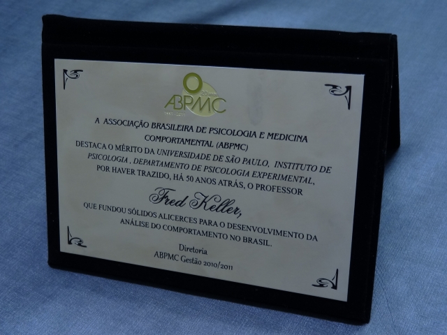 Placa de Mérito ao IPUSP